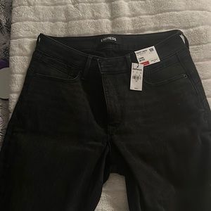 BRAND NEW WITH TAGS BLACK EXPRESS JEANS CURVY SIZE 10R BLACK